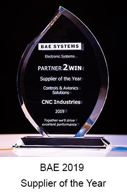 CNC Industries BAE 2019 supplier of the year CNC Industries has earned the BBB Torch award for ethics in business