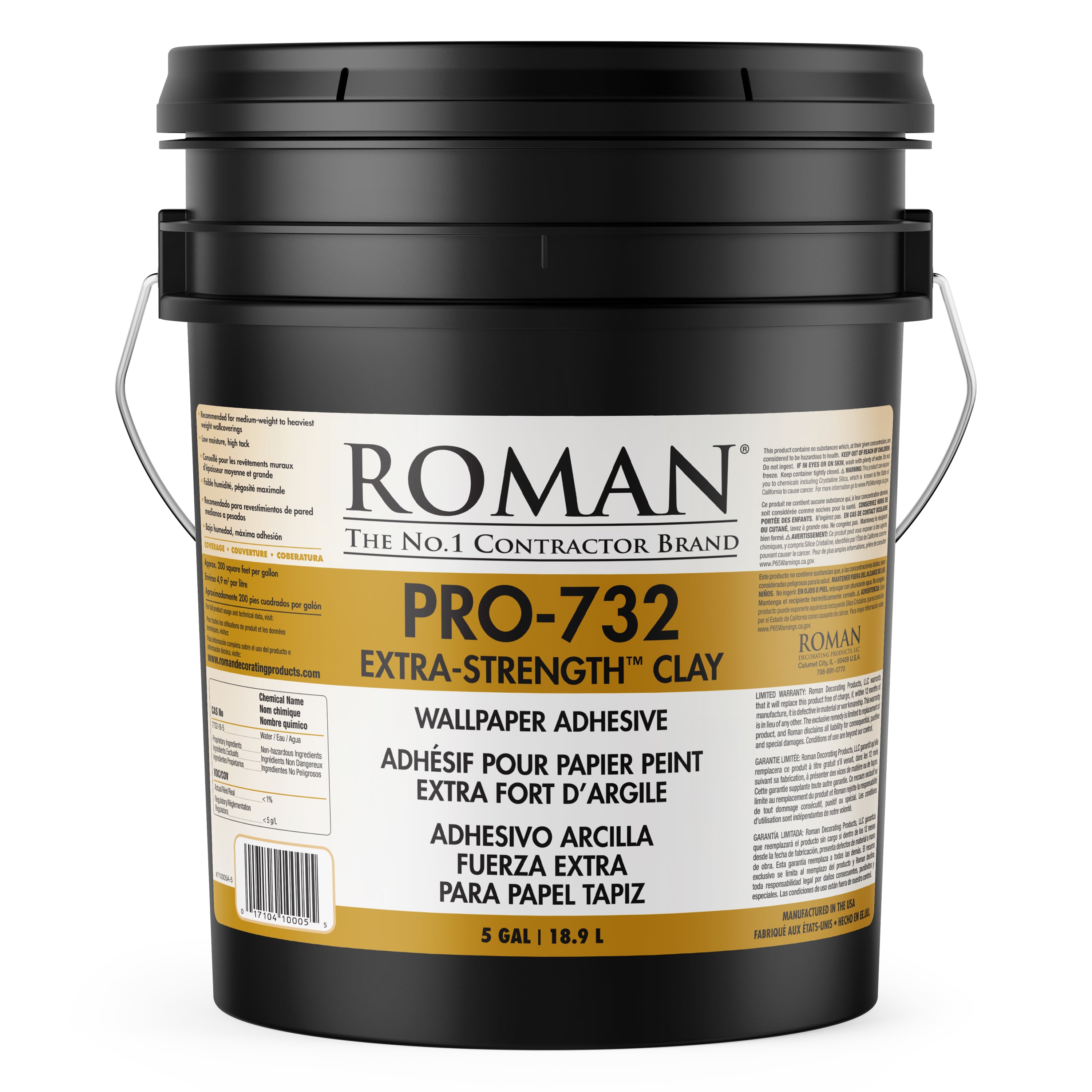 PRO-732 Extra-Strength™ Clay Wallcovering Adhesive
